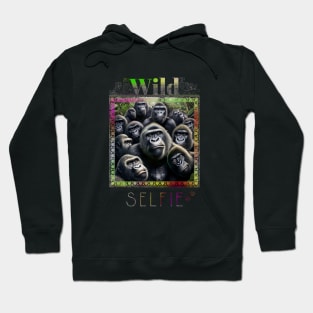 Gorilla Ape Wild Nature Funny Happy Humor Photo Selfie Hoodie